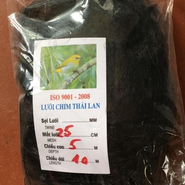 Lưới bẫy chim Thái Lan dài 10m cao 5m mắt lưới 2,5cm