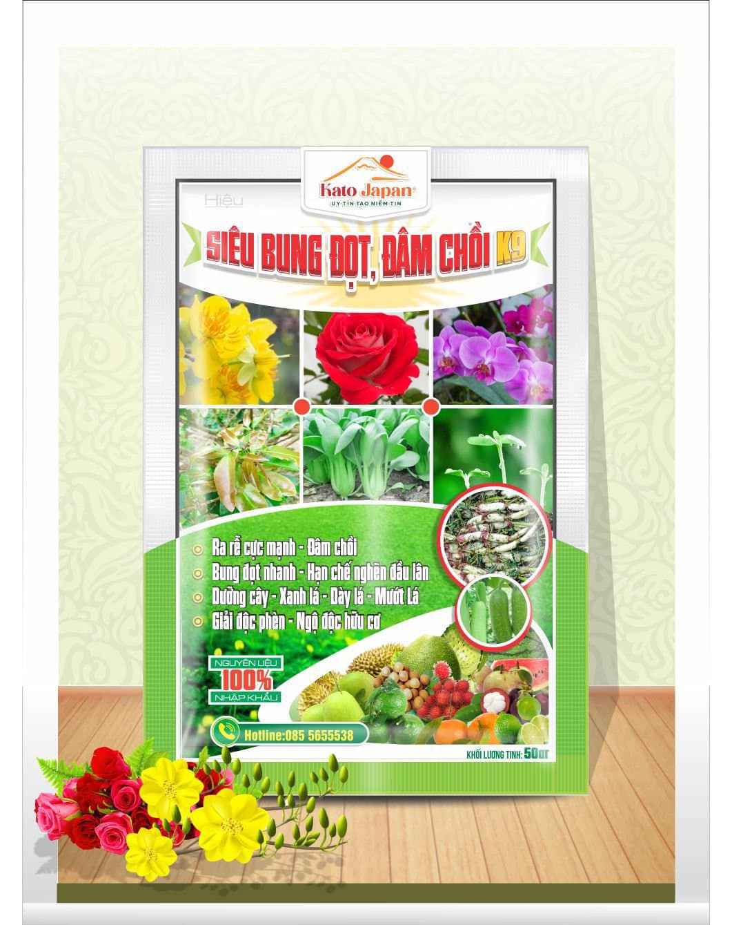 Phân bón lá siêu bung đọt đâm chồi - vtnn nông phú t86