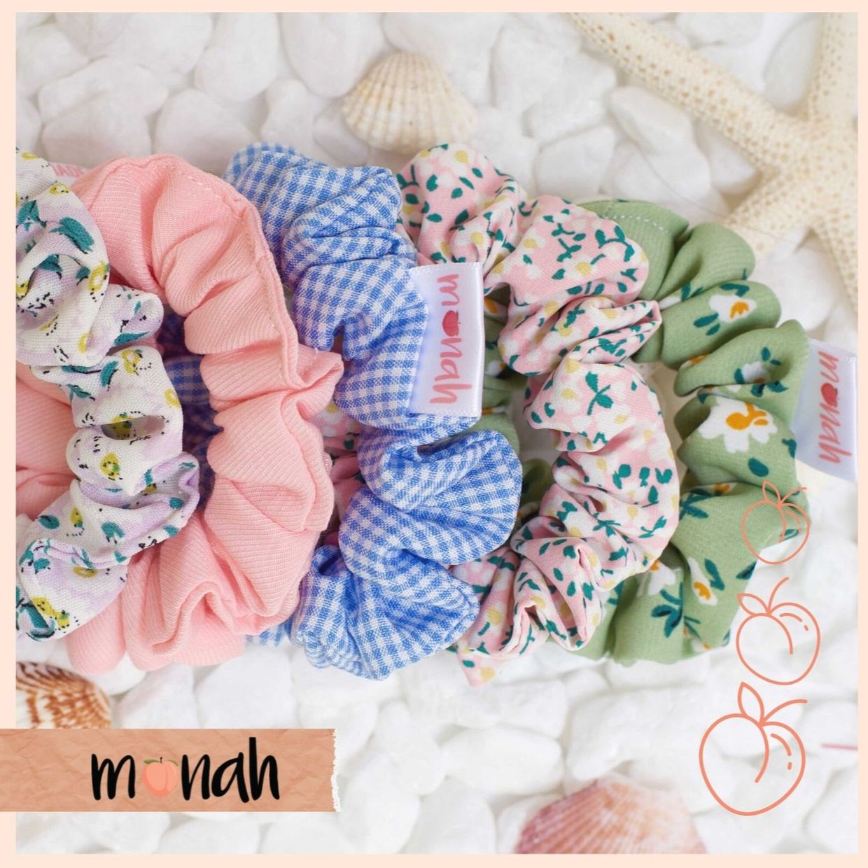 [HCM]Dây buộc tóc cột tóc scrunchie mini nhỏ xinh nhiều màu dễ thương