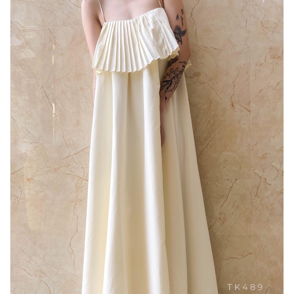 Đầm Maxi 2S Dáng Suông Phối Khóa Kéo