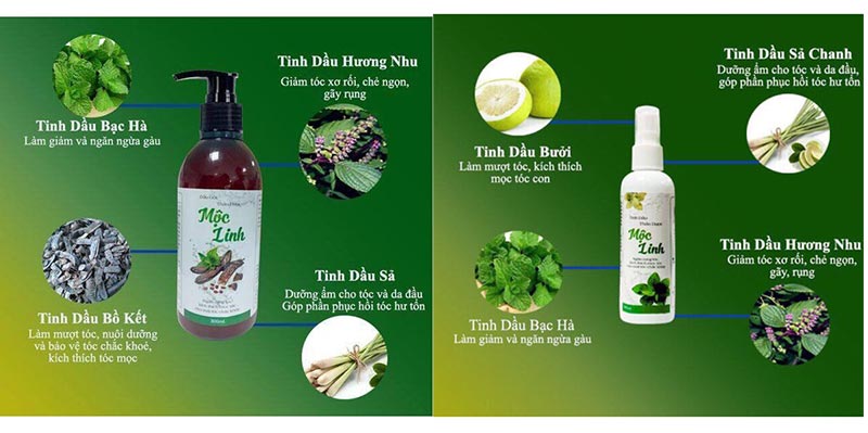 [KÍCH THÍCH MỌC TÓC 100%] Tinh Dầu Thảo Dược Mộc Linh-Xịt Giúp Mọc Tóc - TS001