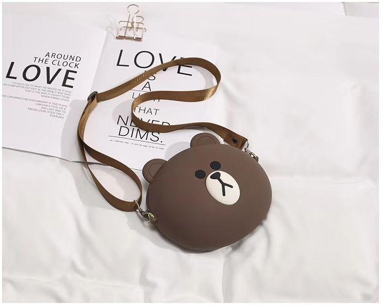Túi Gấu Brown Silicon Siêu Kute Cho Pé