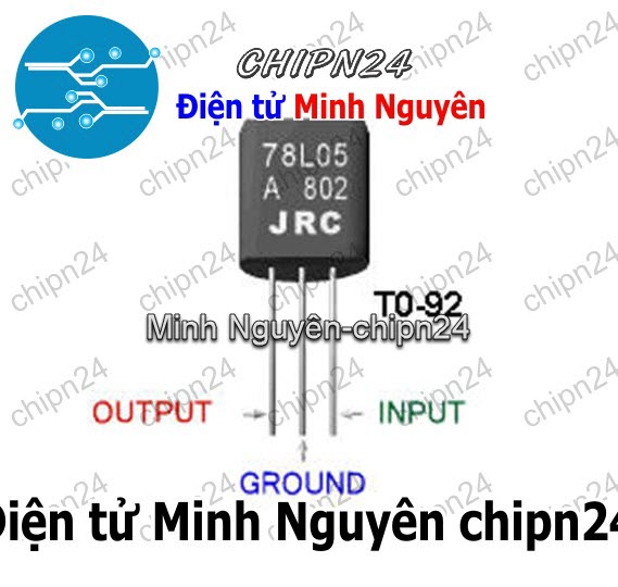 [5 con] (DIP) IC 78L05 TO-92 (Chân Cắm) (IC Nguồn 5V 100mA) - HH000376