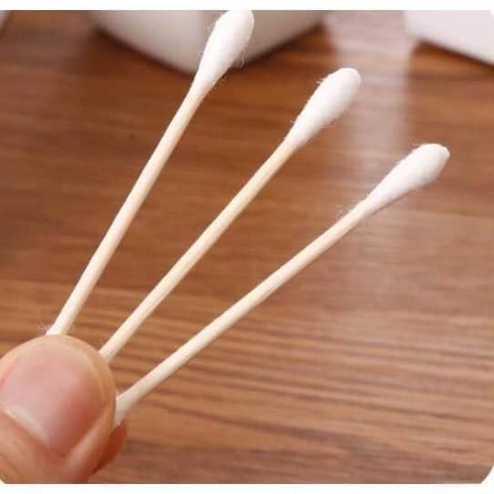 Bịch tăm bông 100 que thân gỗ