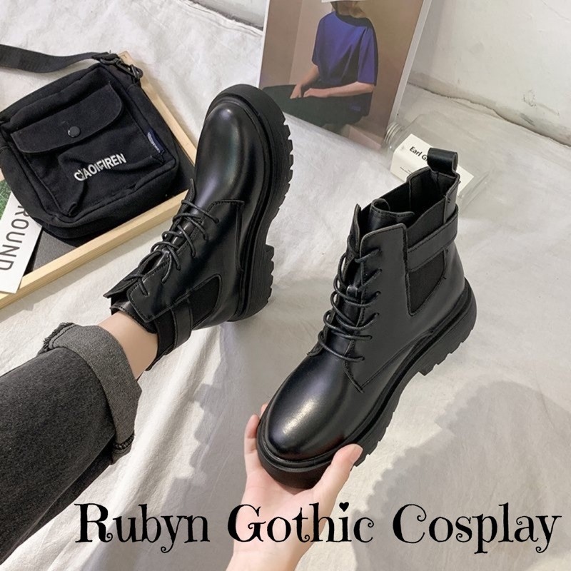 [Video Ảnh Thật] [ Size 1.5 ]🔥Giày Boots Chiến Binh Mẫu mới 2021 ( BÓNG và NHÁM ) Size 35 - 40