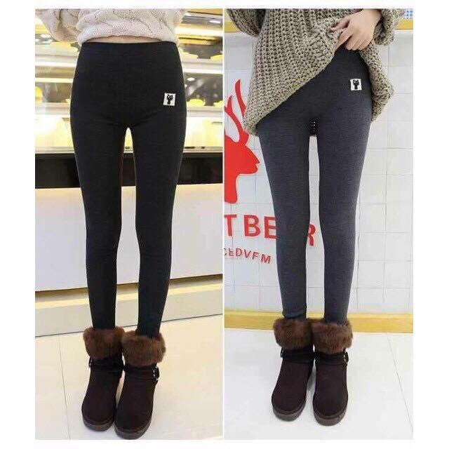 Quần legging mèo lót lông