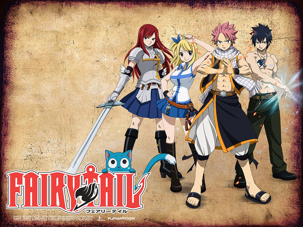 Poster A3 dán tường Anime, decal 30x42 trang trí có keo Fairy Tail Wallpapers 1