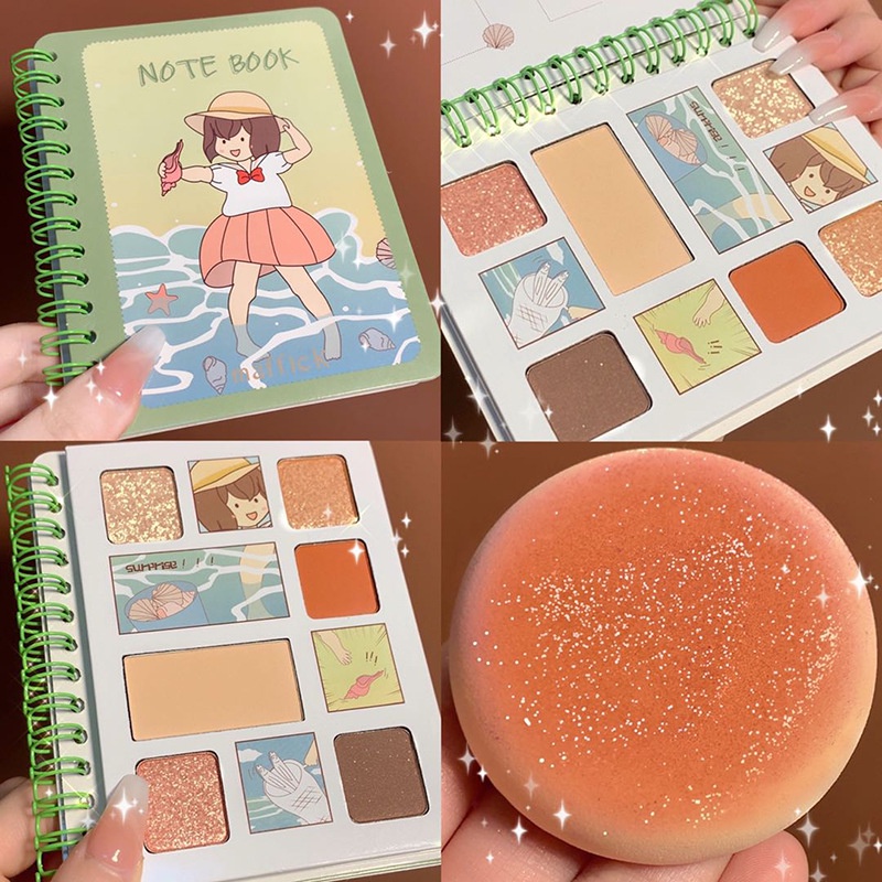 Bảng phấn mắt 6 màu cuốn sách cute
