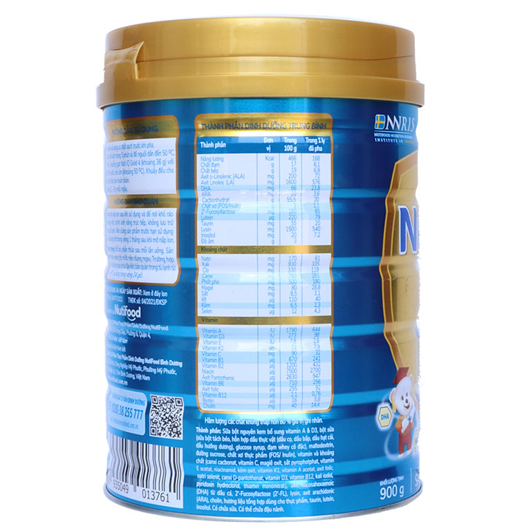 Sữa Bột Nuti IQ Gold 2 - Lon 900G