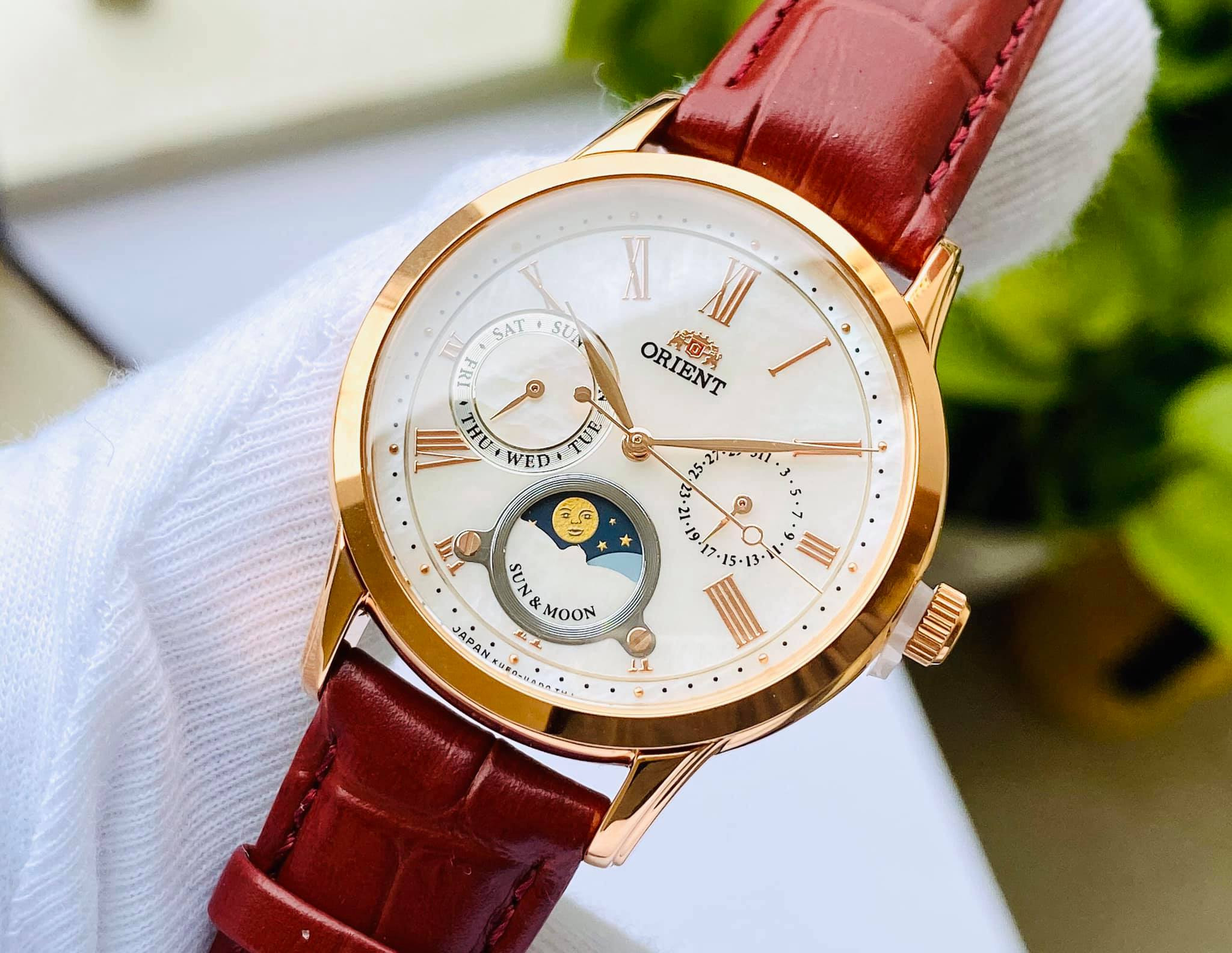 Đồng hồ nữ orient sun & moon nữ ra-ka0001a10b