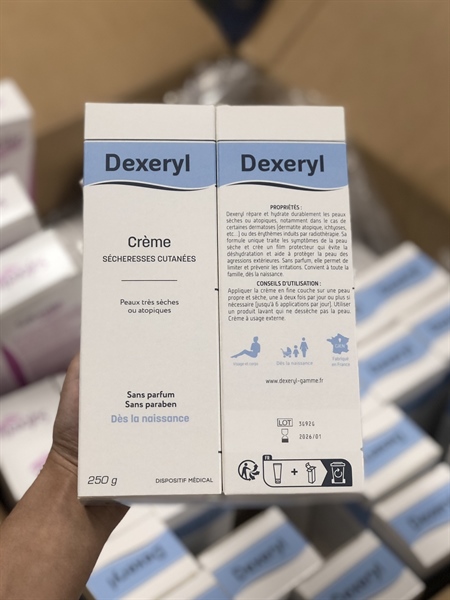Kem dưỡng da giảm nẻ chàm Dexeryl Cutaneous Dryness Cream Pháp