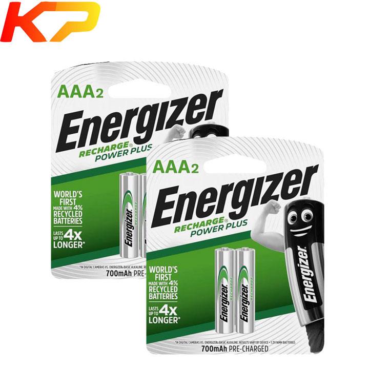 [HCM]Pin  AAA sạc Energizer Recharge 700mah (vỉ 2 viên)