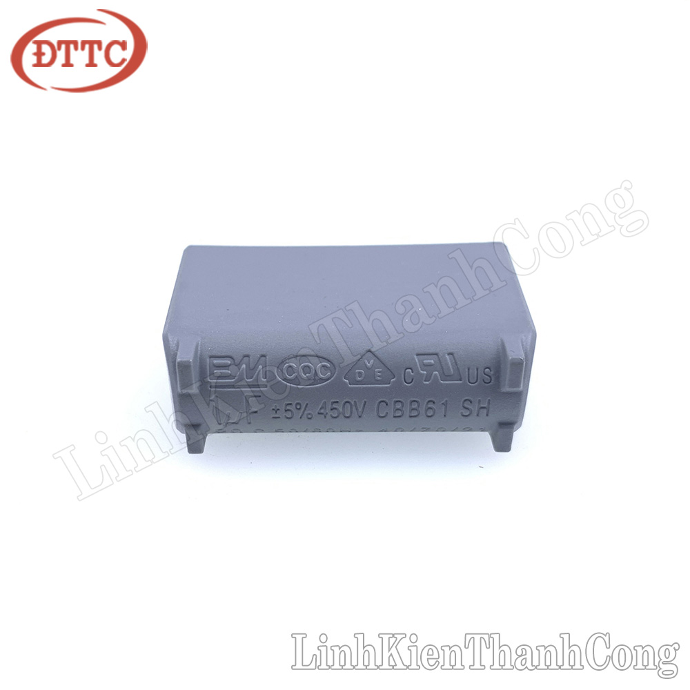 Tụ 1uf 450vac bm đứng xám