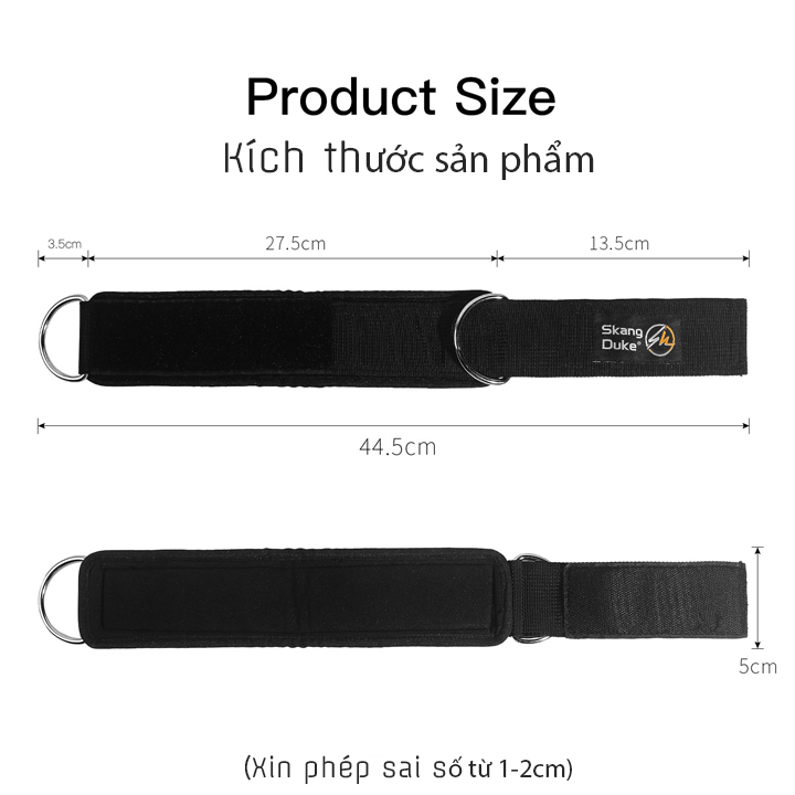 [HCM]Đai quấn cổ chân tập mông kickback SD7 (1 đôi)