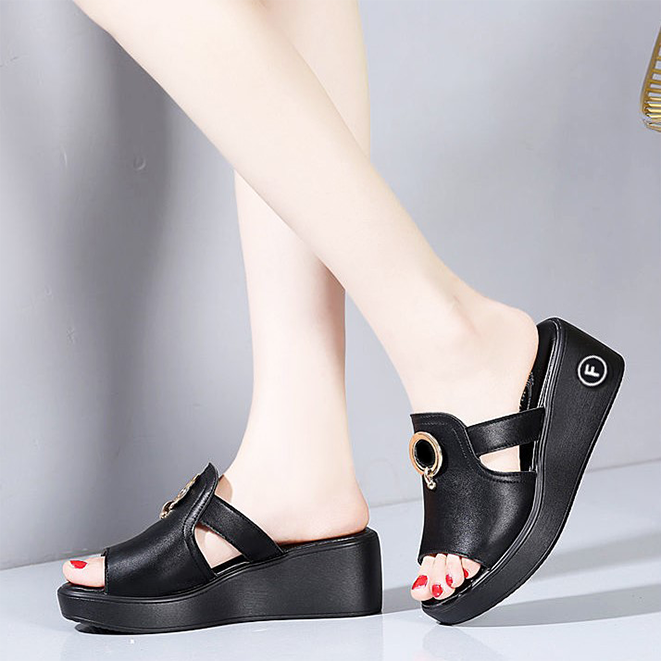 [HCM]Dép đế xuồng phối khuyên cao cấp-D55