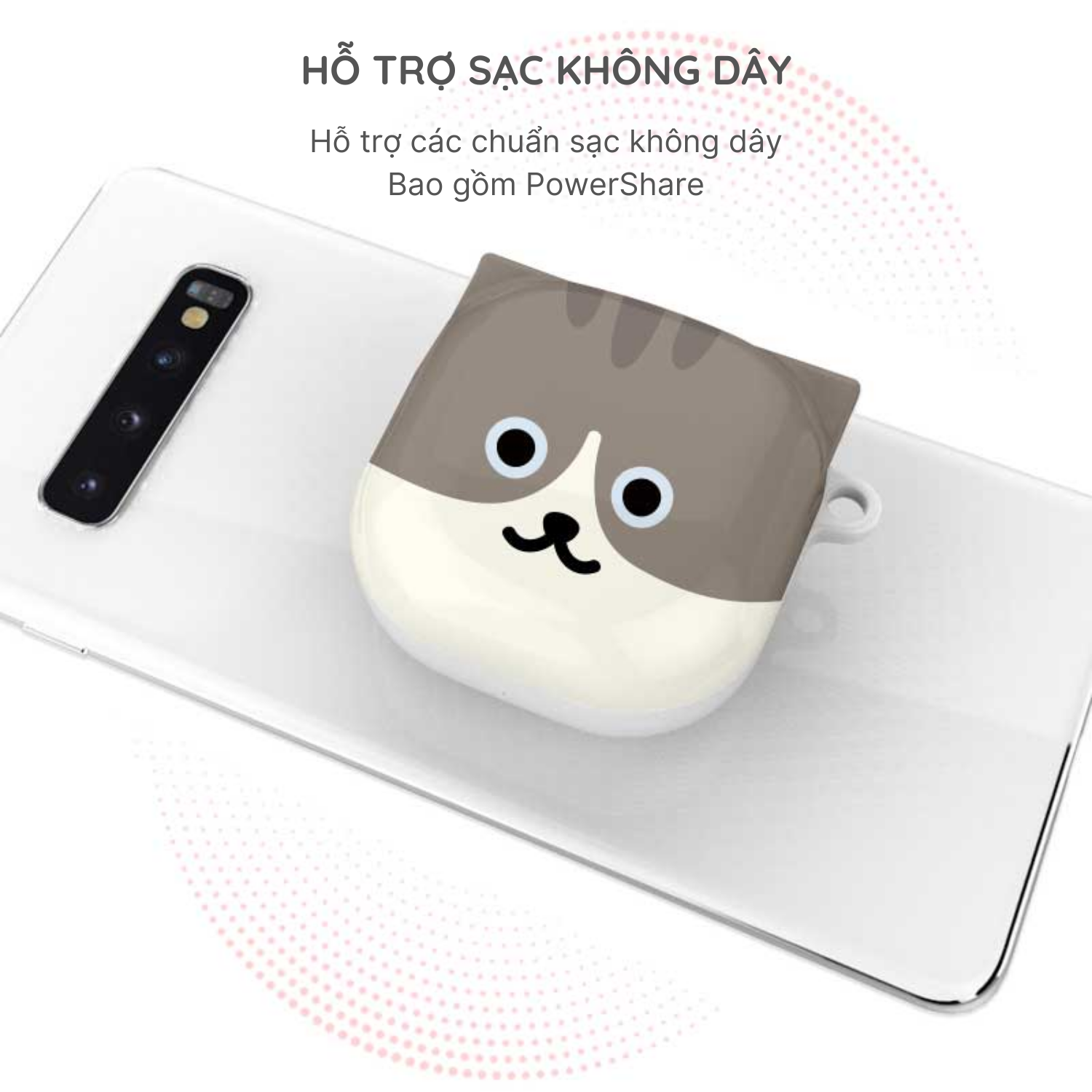 Case ốp cho Samsung Buds2 / Buds Live / Buds Pro - Cat Series - Hãng DC Case