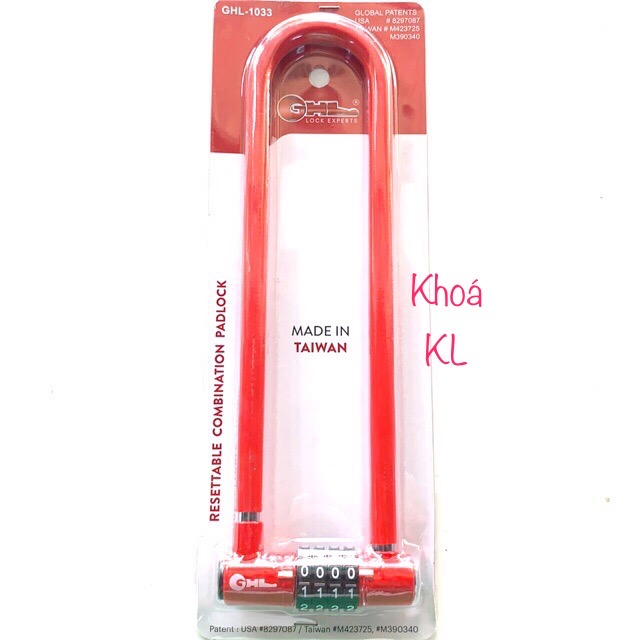 Ổ khoá số GHL càng dài hàng đài loan(chiều dài càng 248mm)