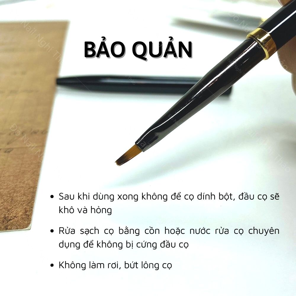 Cọ tán vân đá vẽ hoa số 03 Nghi Thảo