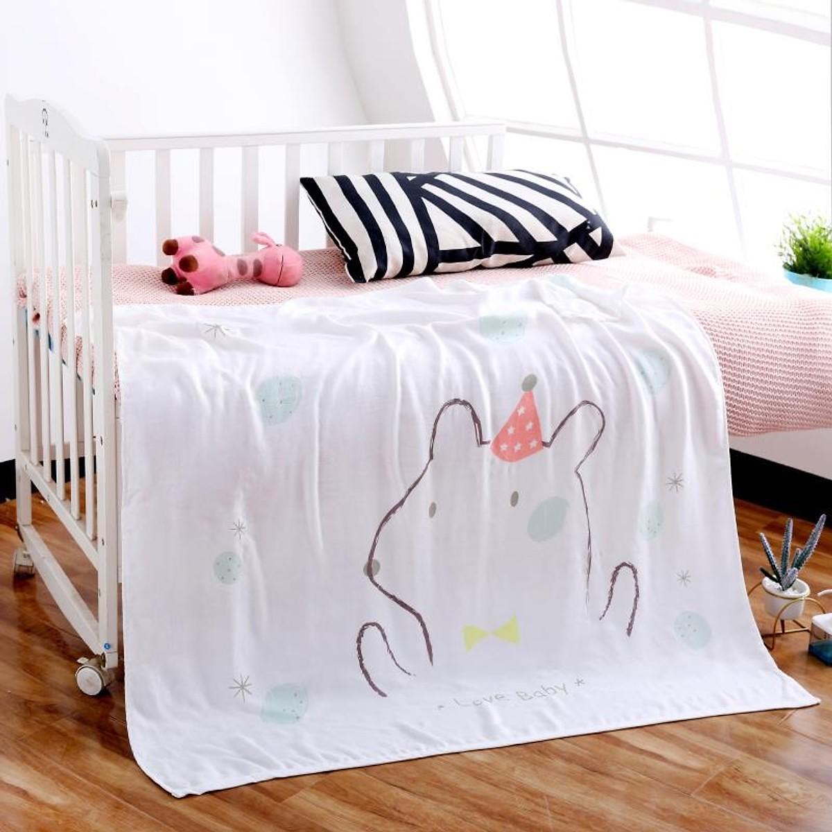 Chăn Lụa 4 Lớp Thấm Nước Siêu Mềm