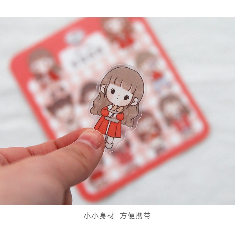 Miếng dán sticker trang trí sổ tay bé gái (40 miếng)