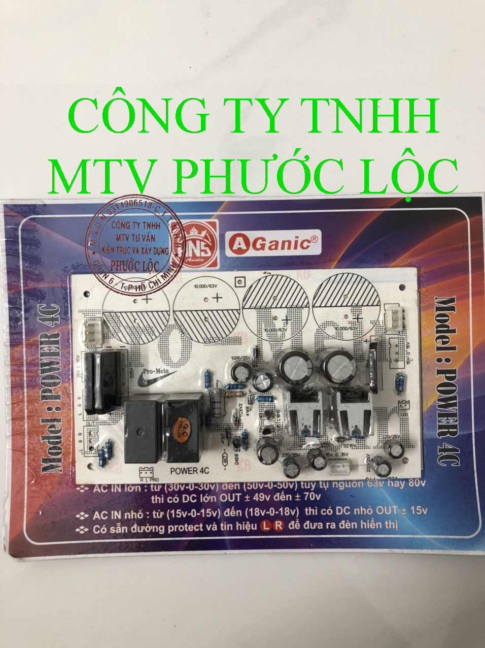 MẠCH NGUỒN 4 TỤ: POWER 4C