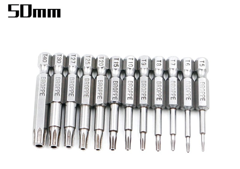 Bộ 12 mũi lục giác hoa thị cho khoan