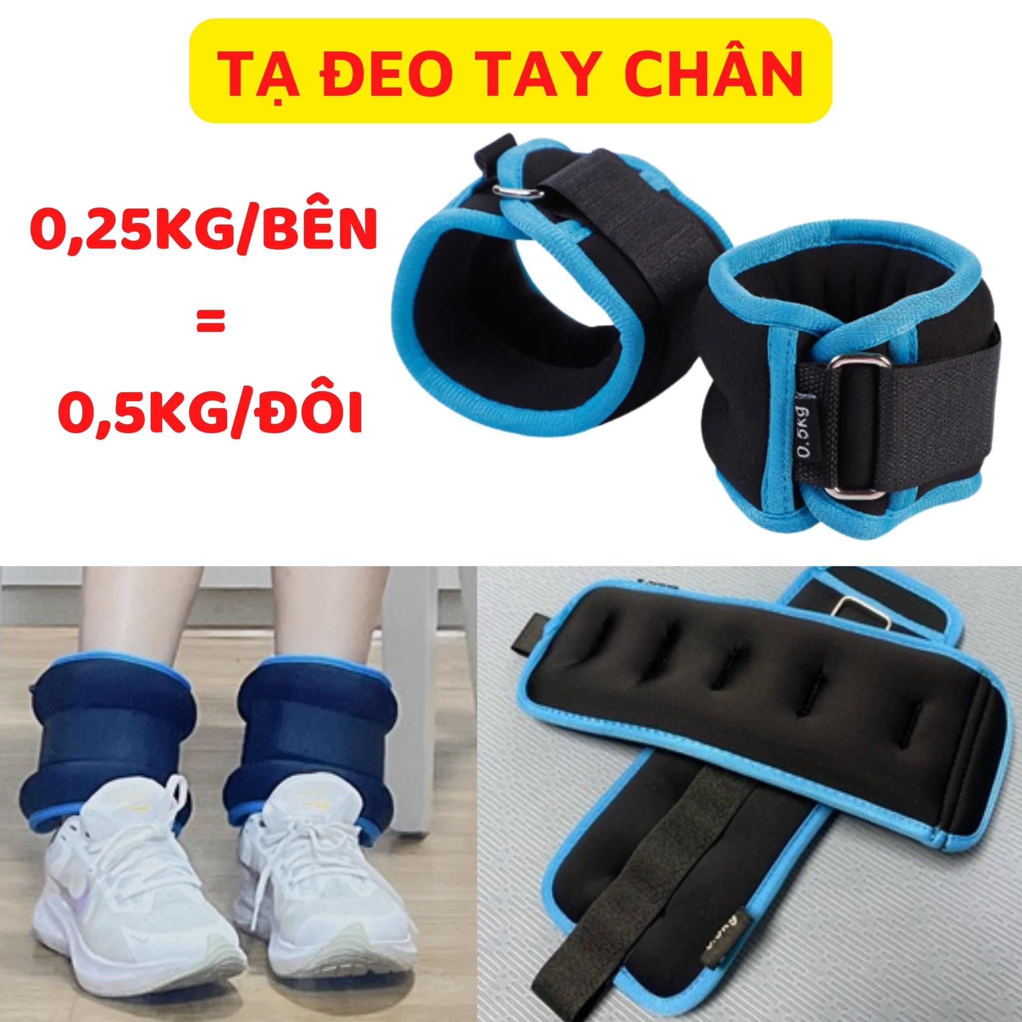Tạ Đeo Chân Tay chạy bộ thể thao ( 1 đôi )