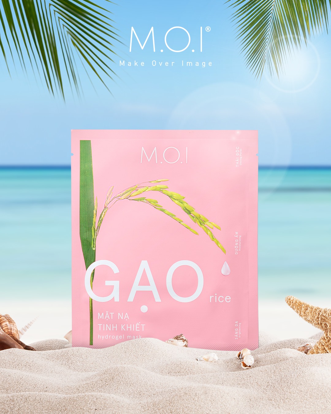 [MUA 2 TẶNG 1] Mặt nạ gạo tinh khiết MOI Cosmetics