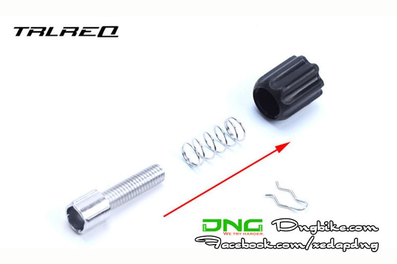 Ốc tân chỉnh dây trên sườn xe đạp