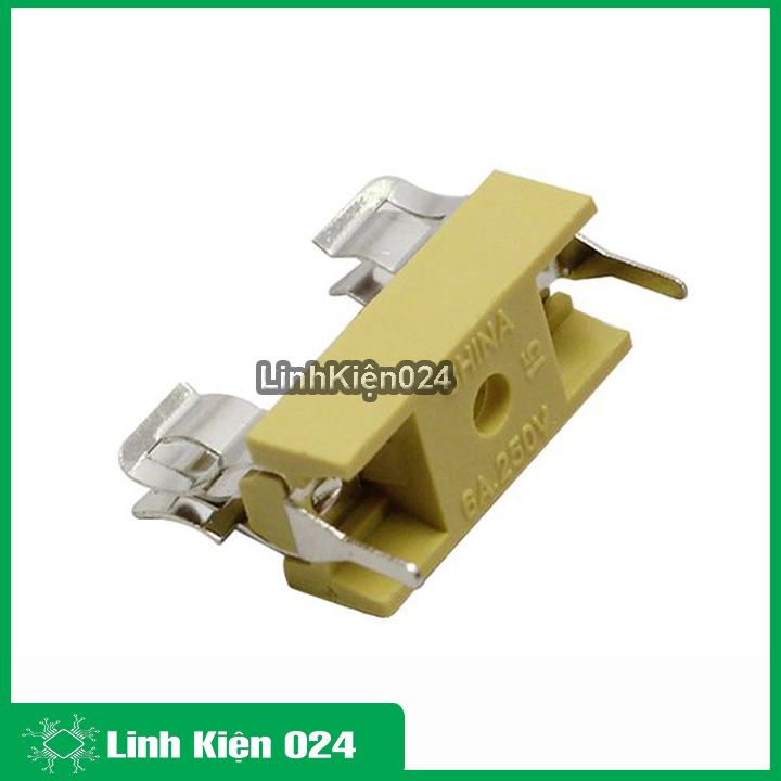 Bộ 5 đế cầu chì 5x20 có nắp
