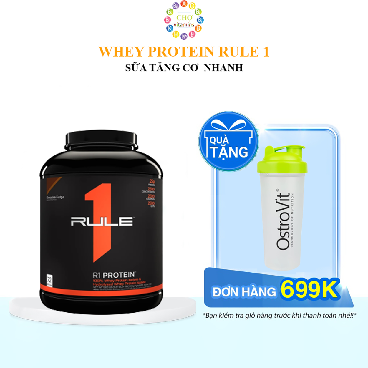 Whey protein 100% isolate & hydrolyze rule 1 5lbs