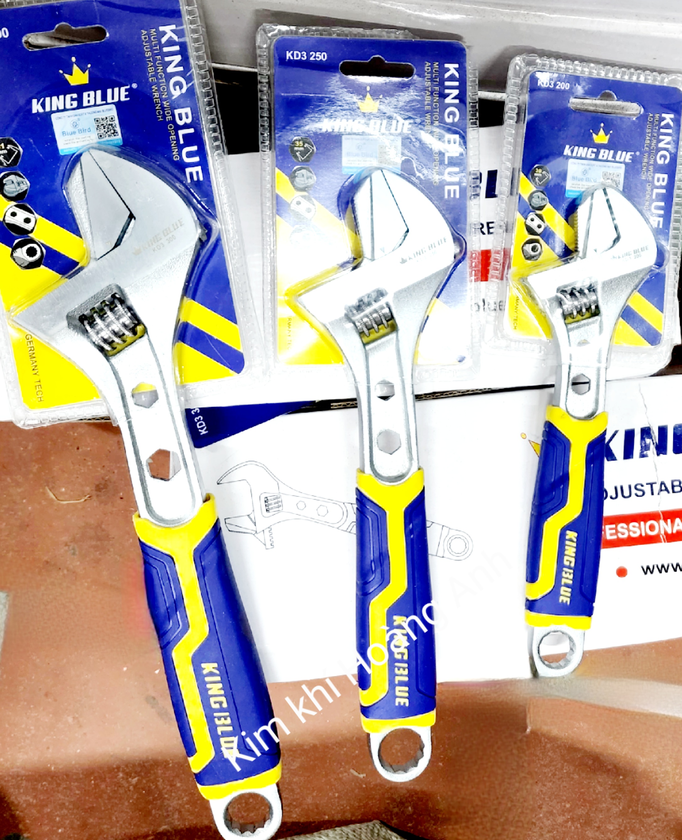 Mỏ lết công nghệ Kingblue 8'', 10'', 12'' cao cấp