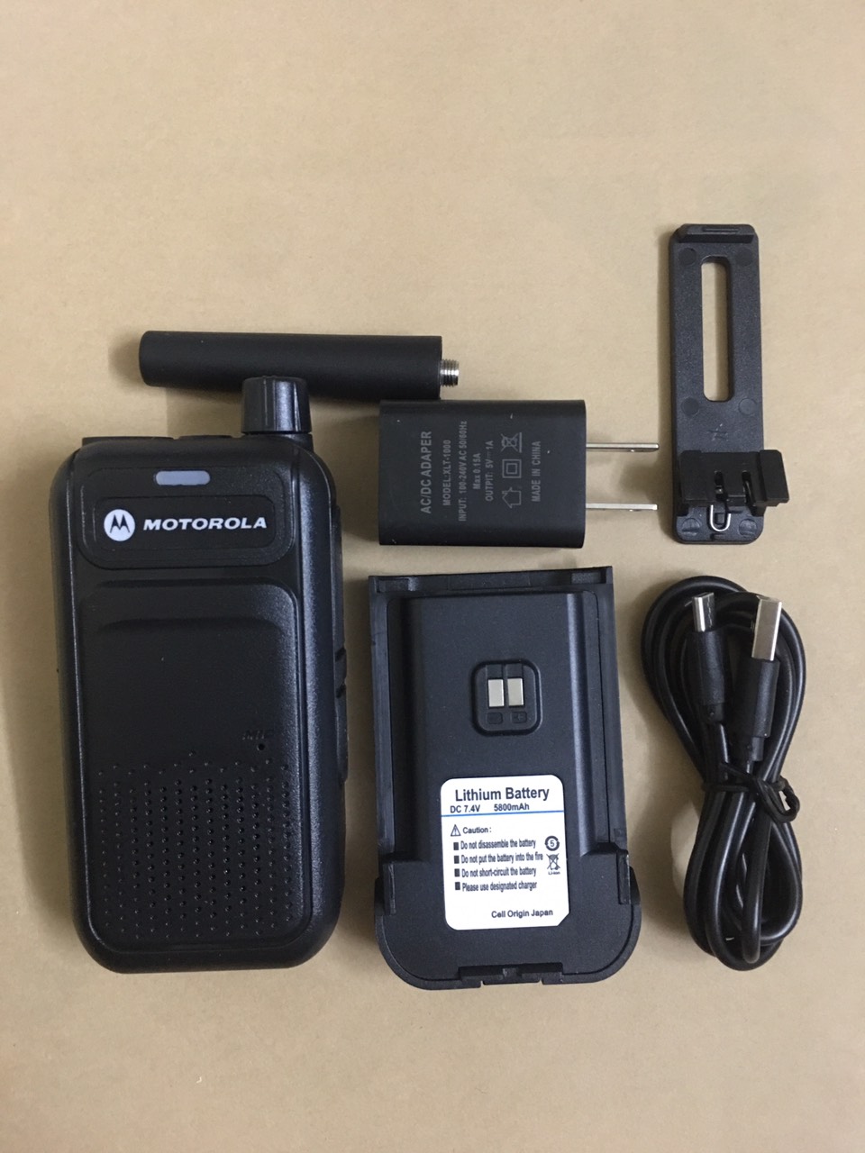 Bộ 2 Bộ đàm Sạc USB Type C Motorola GP999S (Loa chống từ tính bền bỉ &To, Pin sử dụng trên 15 tiếng,cự ly liên lạc xa)