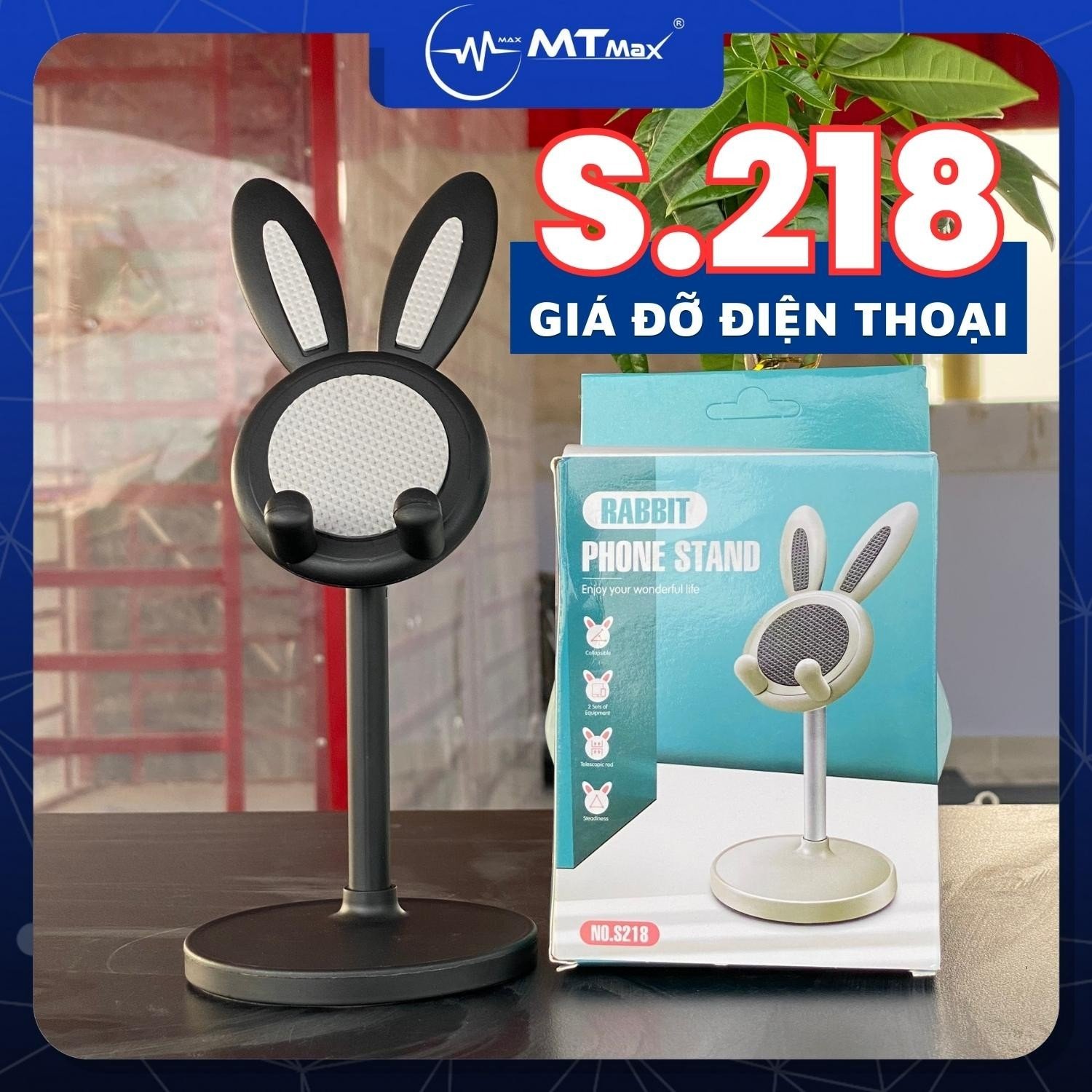 Giá đỡ điện thoại hình tai thỏ dễ thương – kute giá đỡ cho điện thoại , máy tính bảng