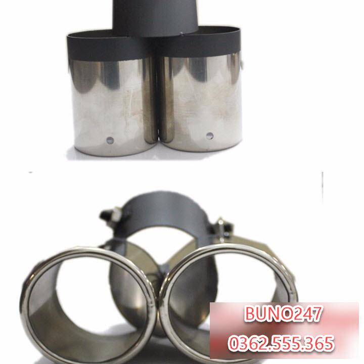 Chụp pô đôi cổ cong cho ô tô