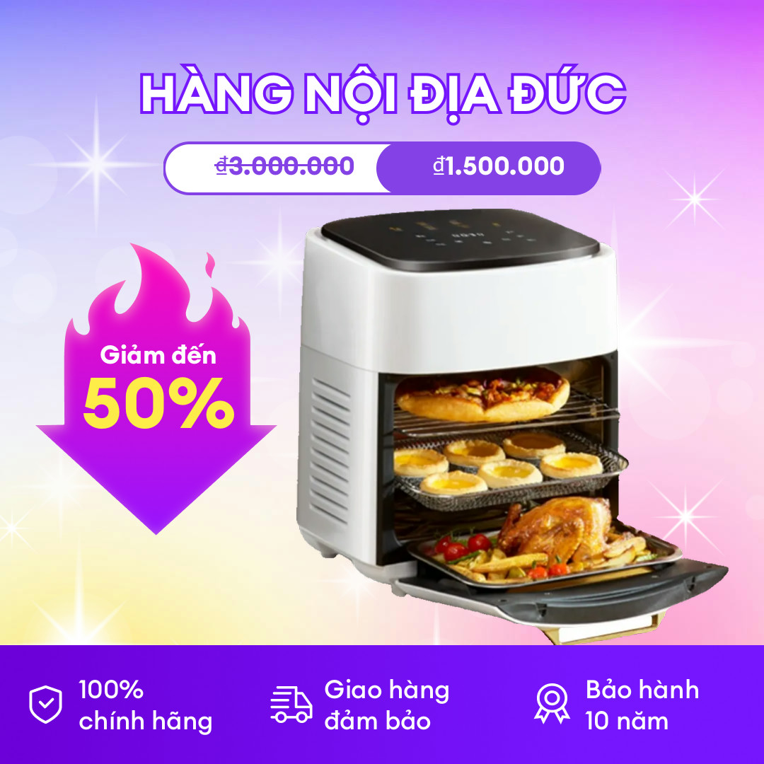( 15 Lít - Đức) Nồi chiên không dầu của Đức