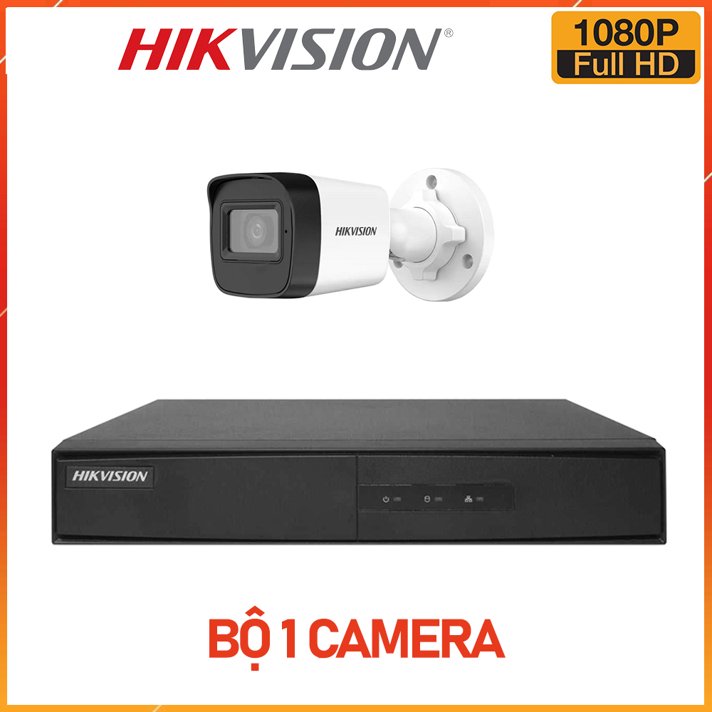 Trọn Bộ Camera 4 Mắt Hikvision 2.0MP Full HD - Bộ 4 Camera Hikvision
