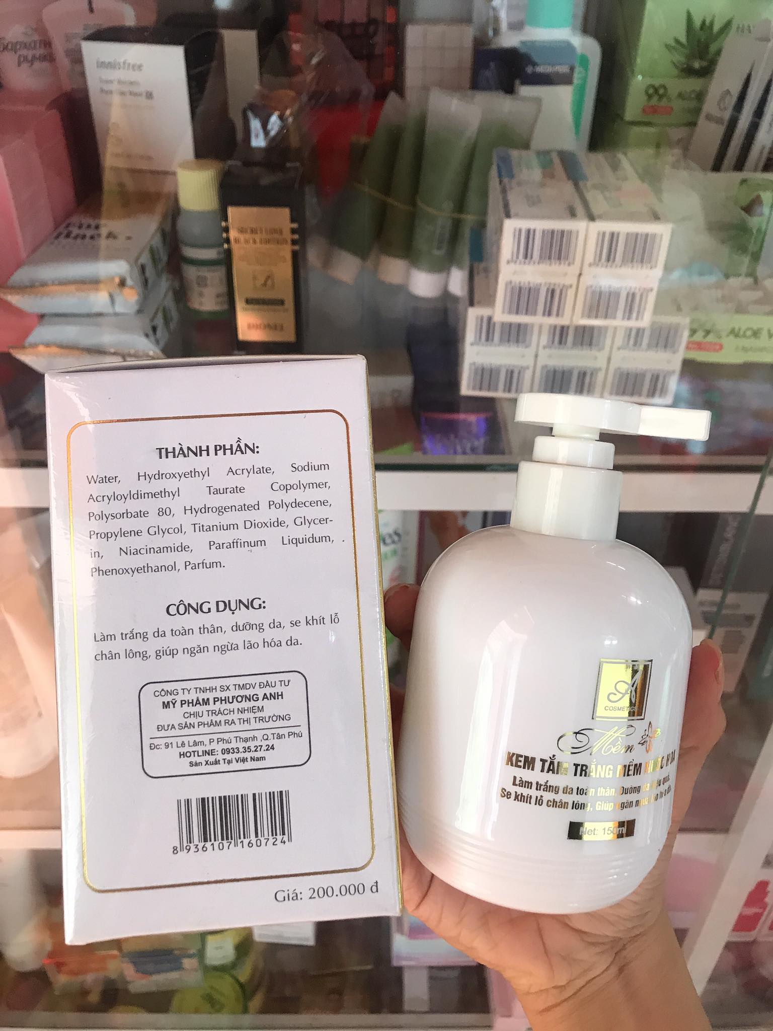 Kem Tắm Trắng Mềm Phương Anh