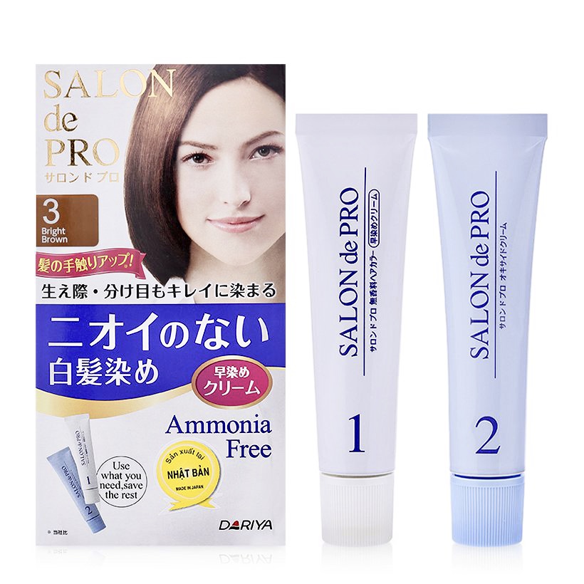 THUỐC NHUỘM TÓC PHỦ BẠC SALON DE PRO CHO PHỤ NỮ KHÔNG MÙI HÔI