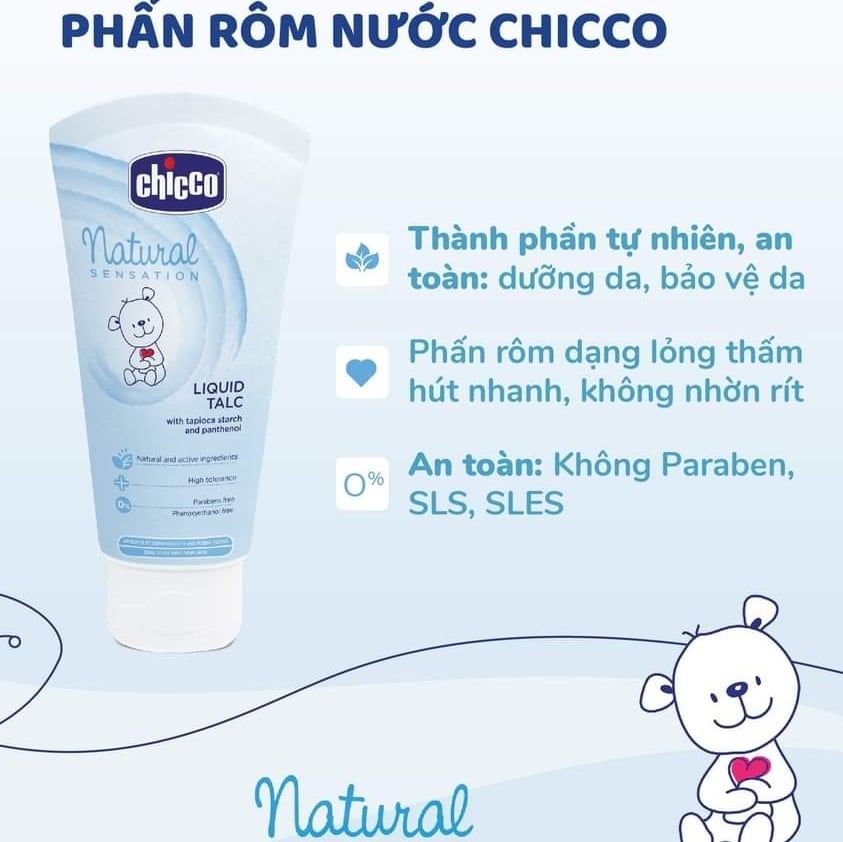 Phấn rôm nước Chicco 0m+ 100ml