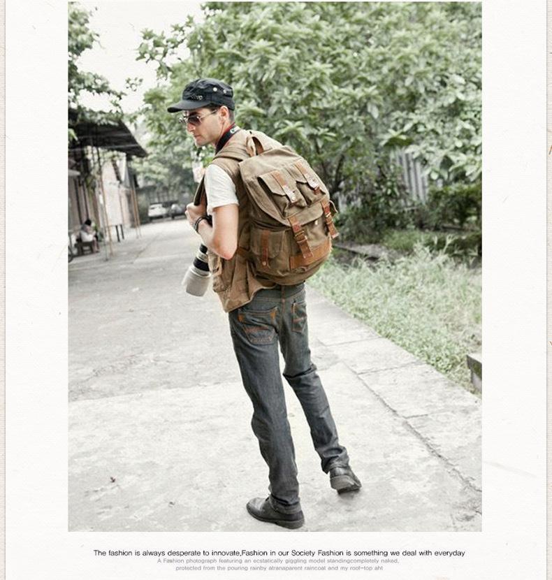 [HCM]Balo máy ảnh  canvas half photo.