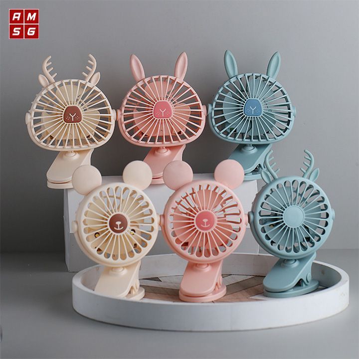 Quạt Mini Kẹp Bàn Hình Thú Q5
