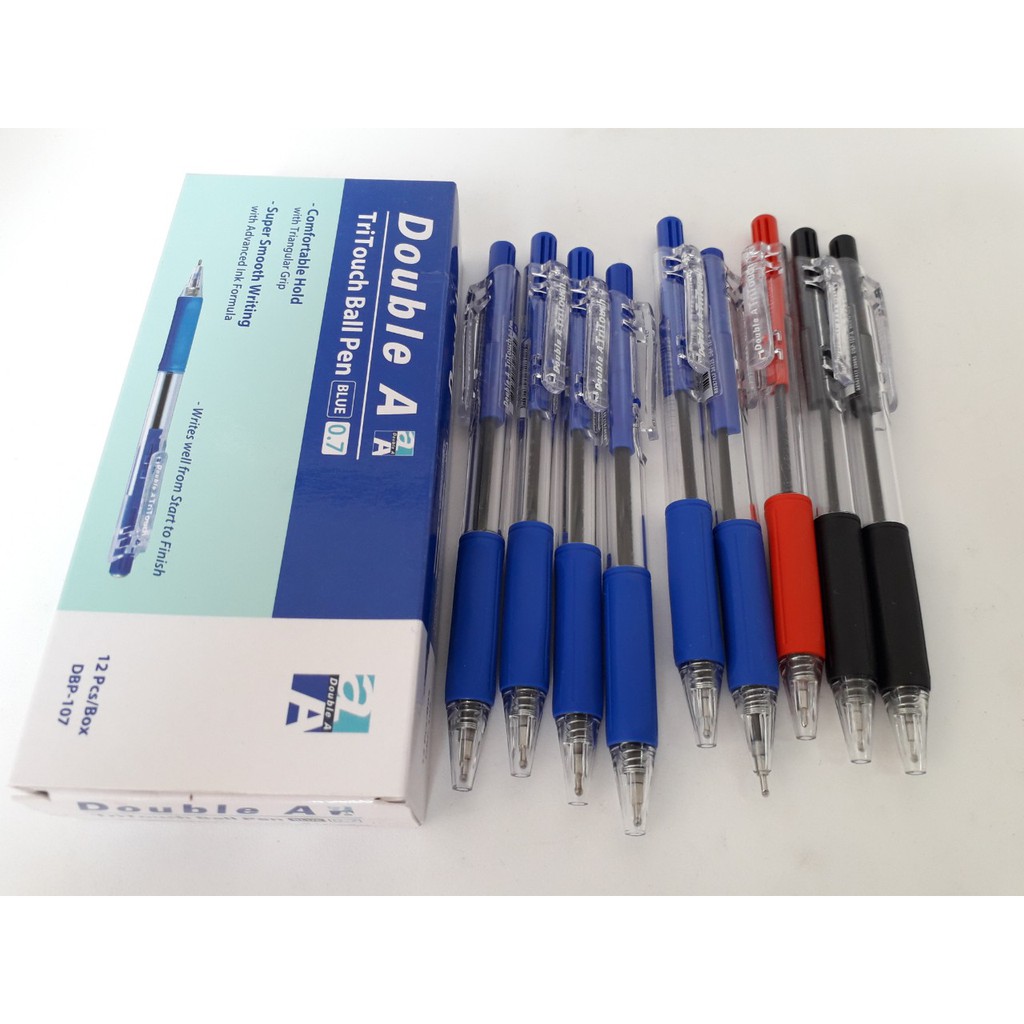 Hộp 12 bút bi nước double a dbp-107-nét 0.7mm