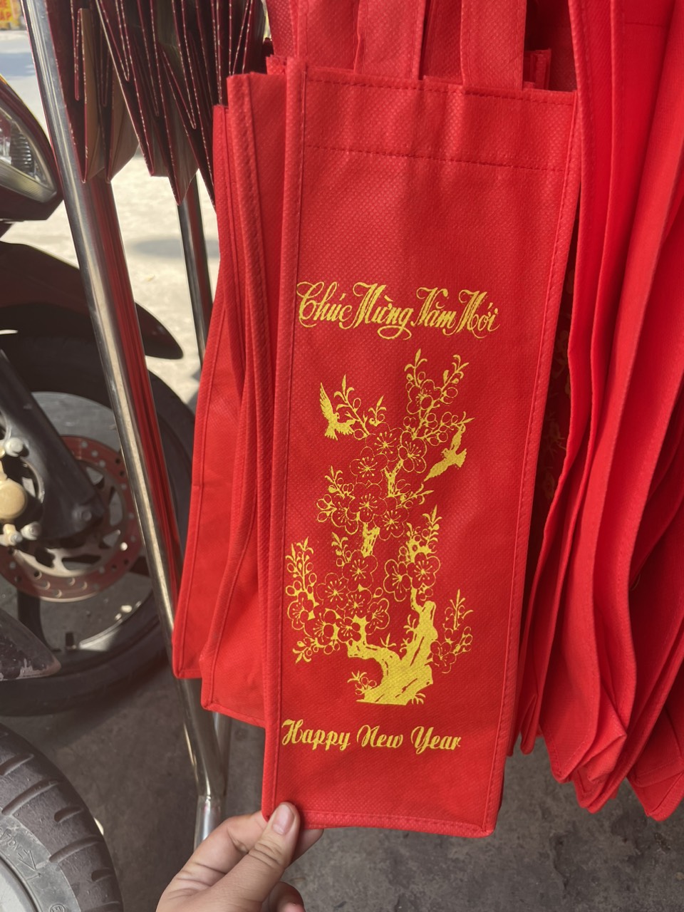 Túi vải đựng quà tết nhiều kích thước