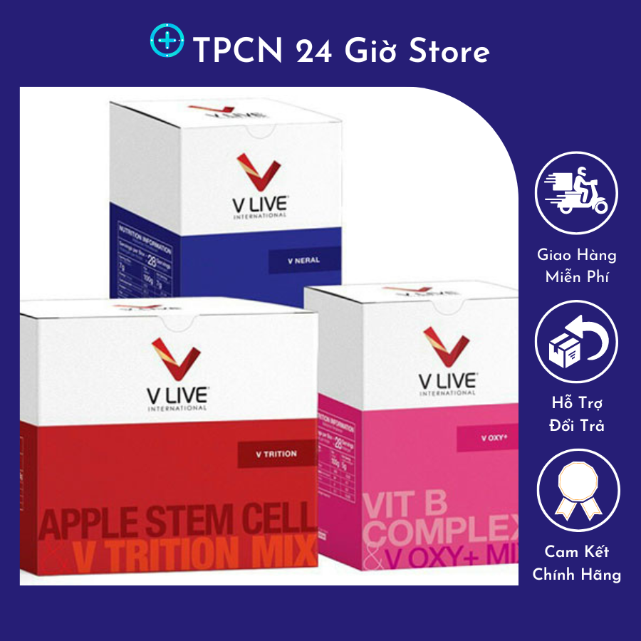 BỘ 3 SẢN PHẨM VLIVE INTERNATIONAL V-OXY+, V-TRITION, V-NERAL