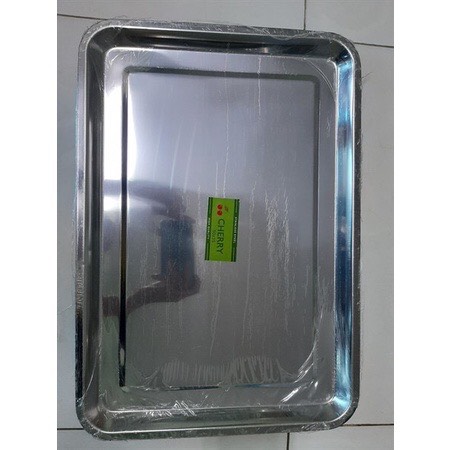 Khay- Mâm inox chữ nhật cạn nhỏ đủ size