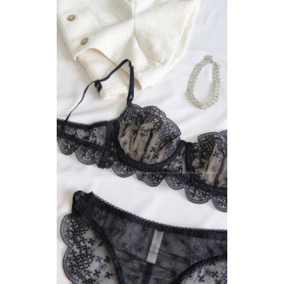 Bộ đồ lót bralette ren có gọng sexy màu đen- Hera Haruharu.label thumbnail