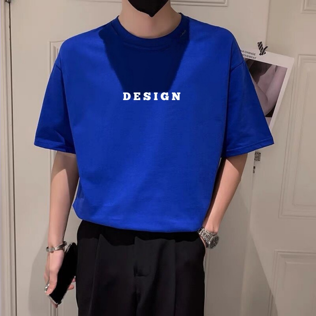 Áo thun nam thể thao Essential logo thoáng khí
