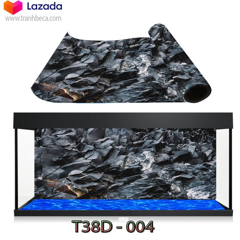 Tranh 3d trang trí hồ cá, tranh có keo sẵn, kích thước đa dạng