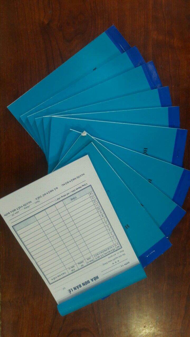 [HCM]COMBO HÓA ĐƠN BÁN LẺ 1 LIÊN 5 0 CUỐN,  60 TỜ/ CUỐN
